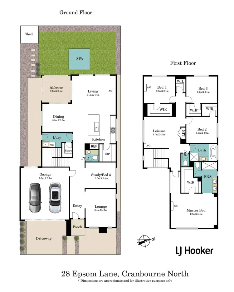 Floorplan of Homely house listing, 28 Epsom Lane, Cranbourne North VIC 3977