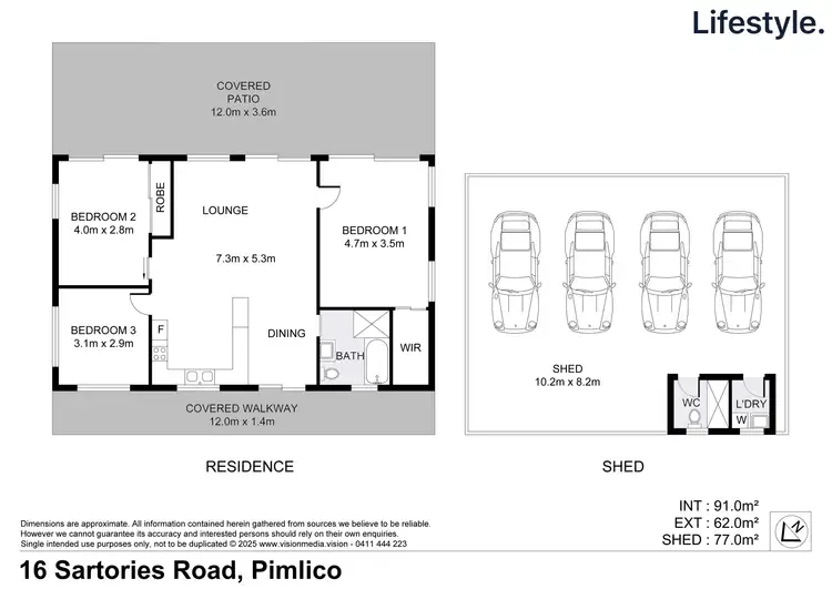 Floorplan of Homely rural property listing, 16 Sartories Road, Pimlico NSW 2478