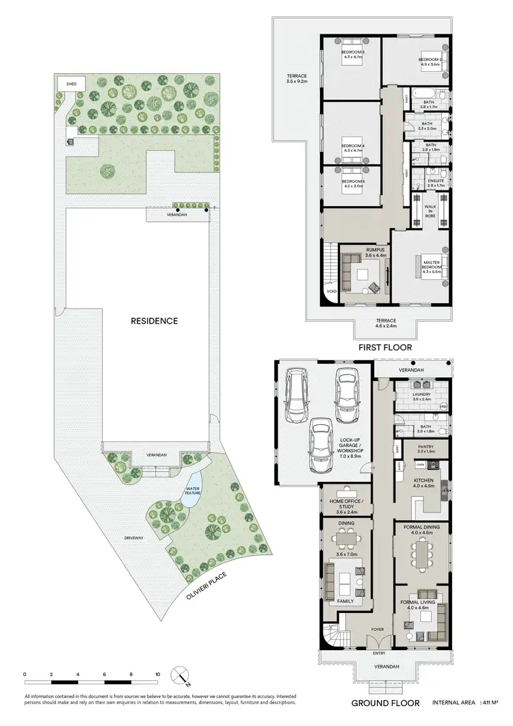 Floorplan of Homely house listing, 5 Olivieri Place, Ryde NSW 2112