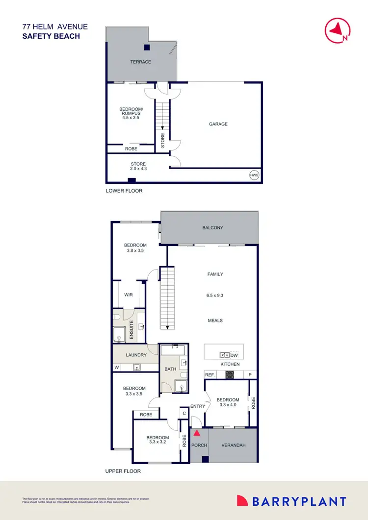 Floorplan of Homely house listing, 77 Helm Avenue, Safety Beach VIC 3936