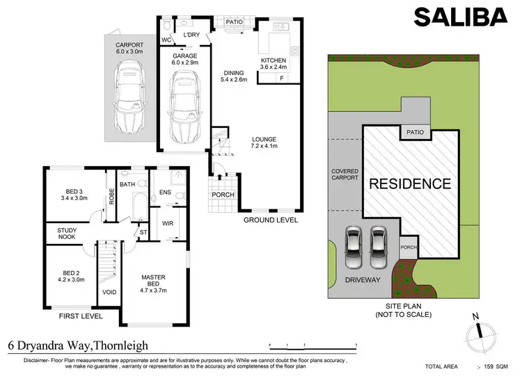 Floorplan of Homely townhouse listing, 6 Dryandra Way, Thornleigh NSW 2120