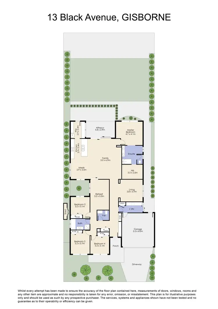 Floorplan of Homely house listing, 13 Black Avenue, Gisborne VIC 3437