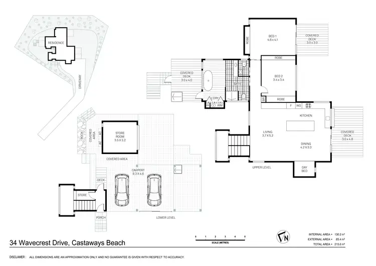 Floorplan of Homely house listing, 34 Wavecrest Drive, Castaways Beach QLD 4567