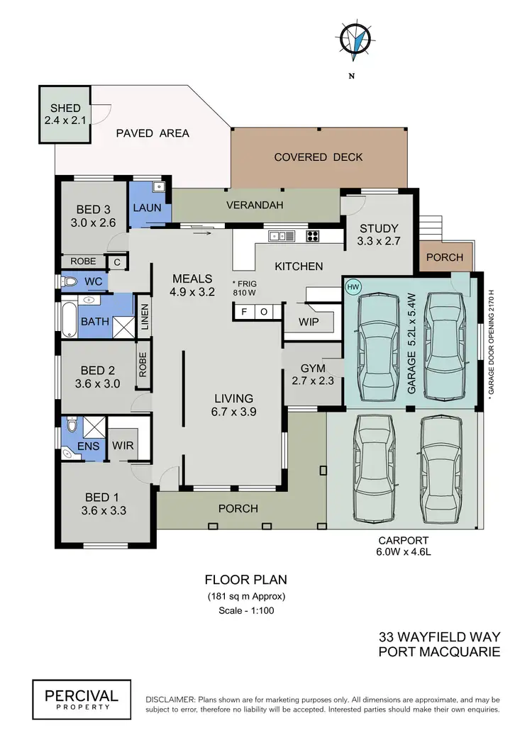 Floorplan of Homely house listing, 33 Wayfield Way, Port Macquarie NSW 2444
