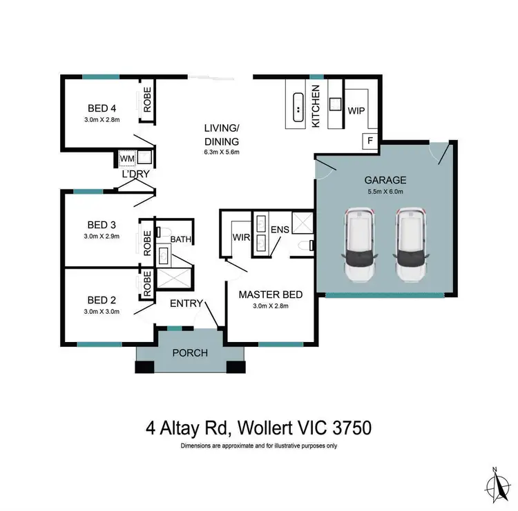 Floorplan of Homely house listing, 4 Altay Road, Wollert VIC 3750