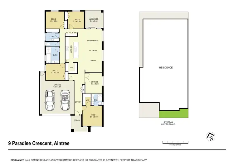 Floorplan of Homely house listing, 9 Paradise Crescent, Aintree VIC 3336