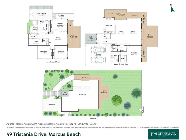 Floorplan of Homely house listing, 49 Tristania Drive, Marcus Beach QLD 4573