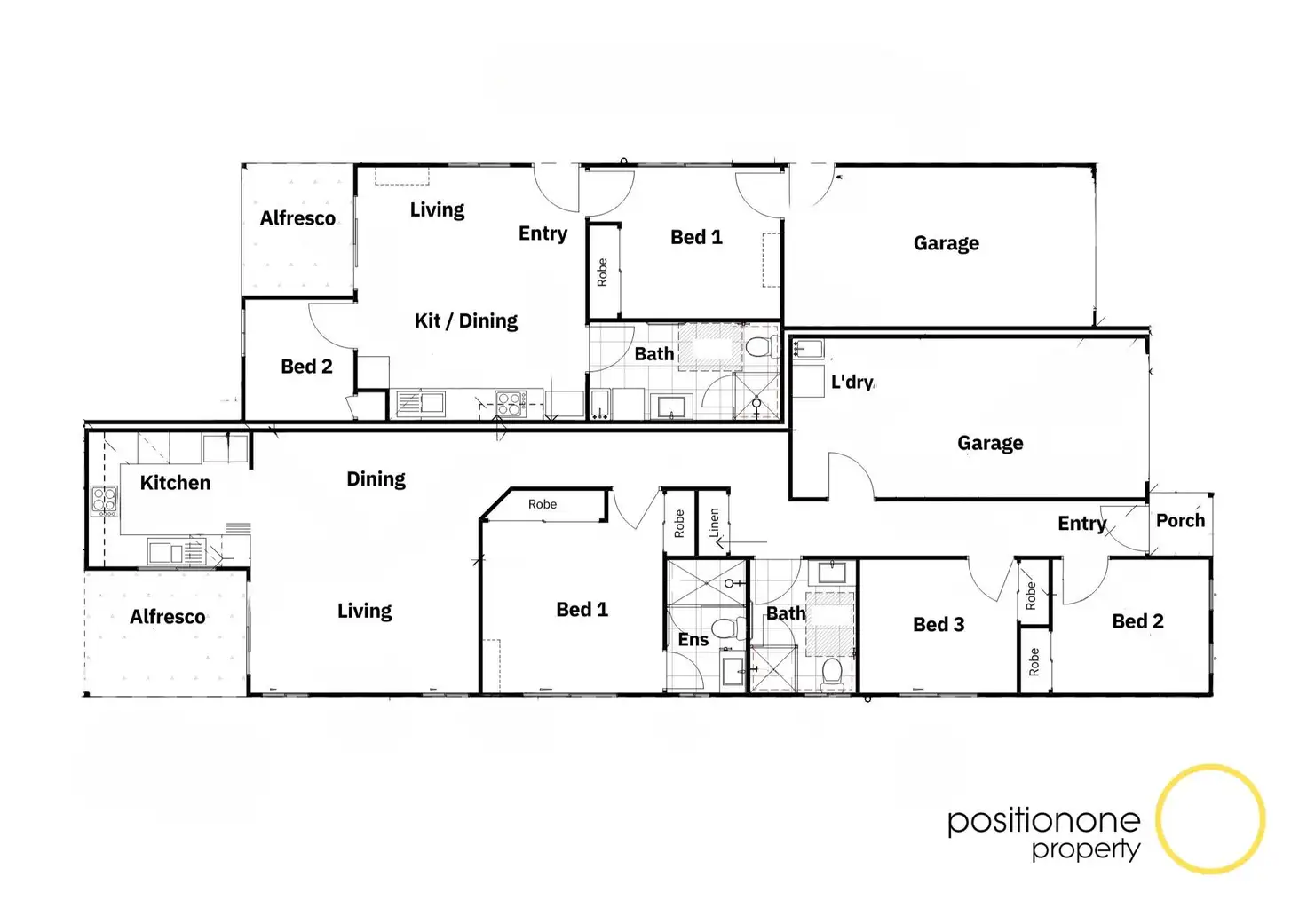 Floorplan of Homely semi-detached listing, 17A Lasek Court, Caboolture QLD 4510