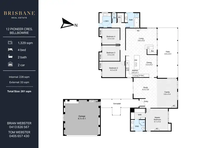 Floorplan of Homely house listing, 12 Pioneer Crescent, Bellbowrie QLD 4070