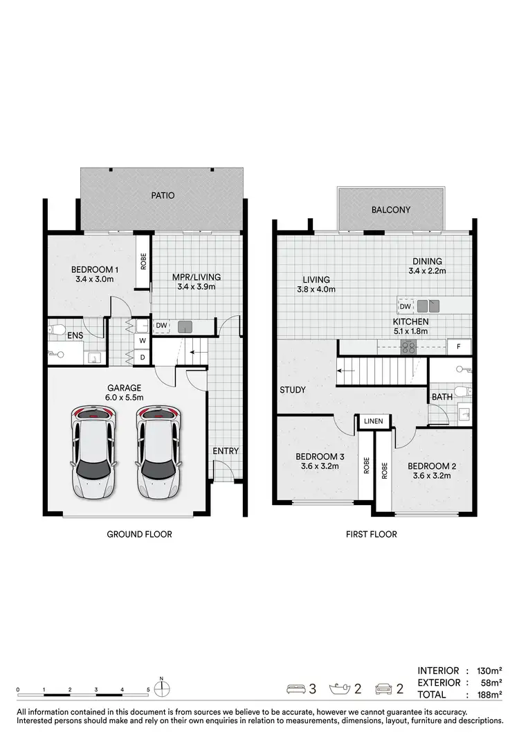 Floorplan of Homely townhouse listing, 5/60-62 Kent Street, Beenleigh QLD 4207