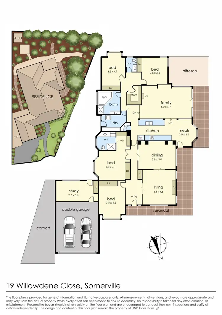 Floorplan of Homely house listing, 19 Willowdene Close, Somerville VIC 3912