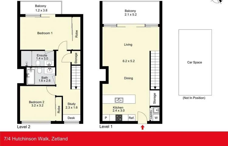 Floorplan of Homely apartment listing, 7/4 Hutchinson Walk, Zetland NSW 2017