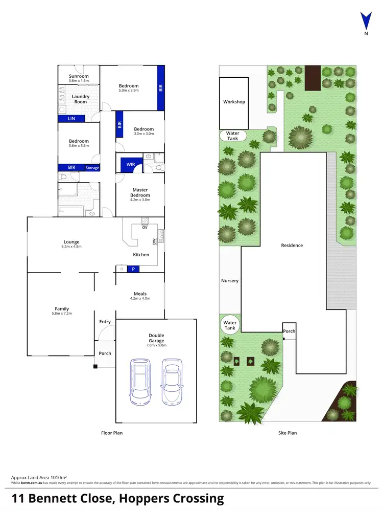 Floorplan of Homely house listing, 11 Bennett Close, Hoppers Crossing VIC 3029