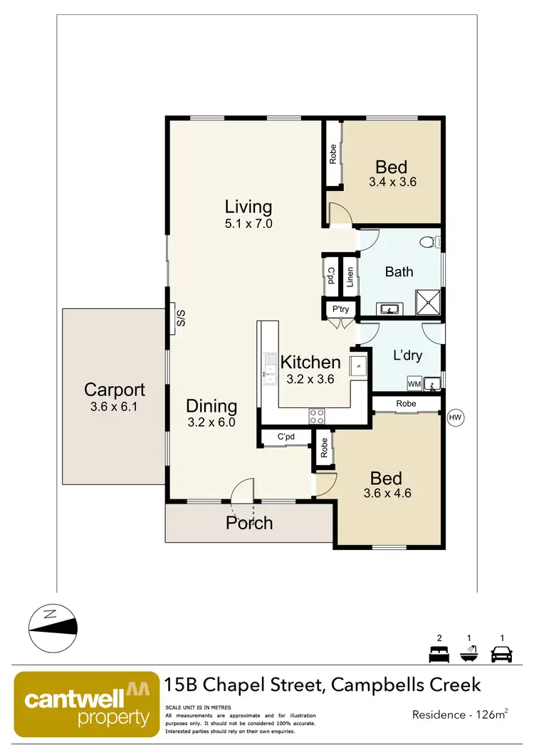 Floorplan of Homely house listing, 15B Chapel Street, Campbells Creek VIC 3451