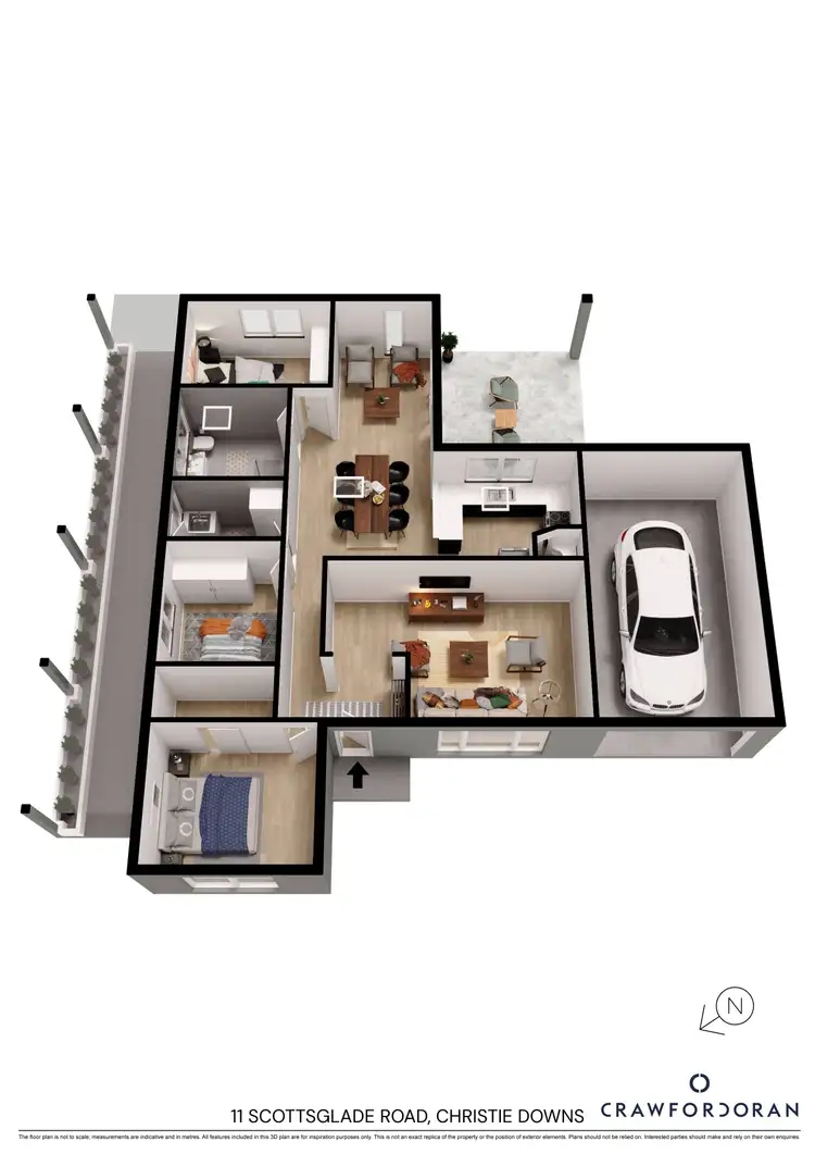 Floorplan of Homely house listing, 11 Scottsglade Road, Christie Downs SA 5164