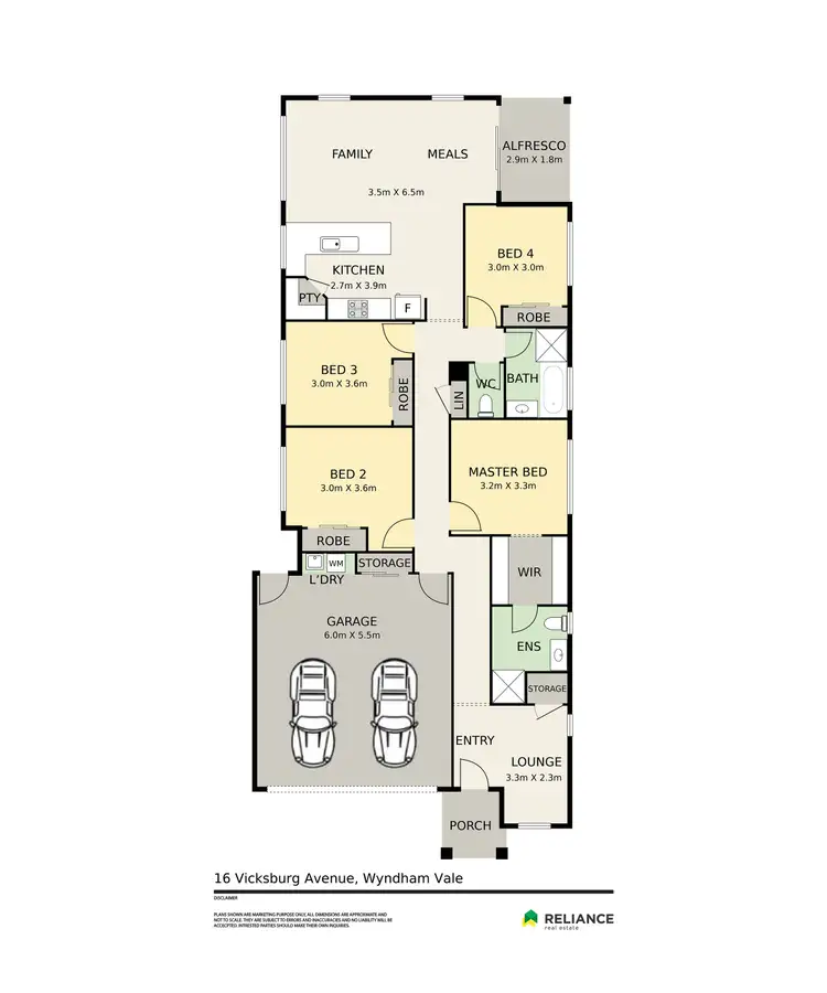 Floorplan of Homely house listing, 16 Vicksburg Avenue, Wyndham Vale VIC 3024