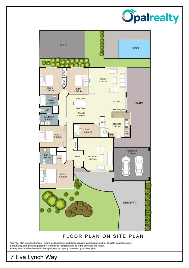 Floorplan of Homely house listing, 7 Eva Lynch Way, Port Kennedy WA 6172