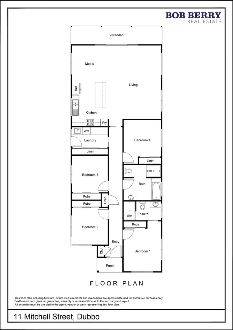 Floorplan of Homely house listing, 11 Mitchell Street, Dubbo NSW 2830