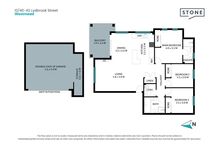 Floorplan of Homely apartment listing, 12/40-42 Lydbrook Street, Westmead NSW 2145