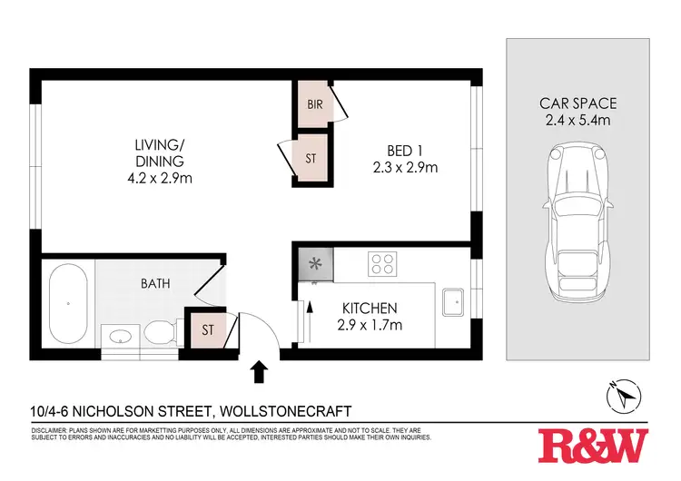 Floorplan of Homely apartment listing, 10/4-6 Nicholson Street, Wollstonecraft NSW 2065