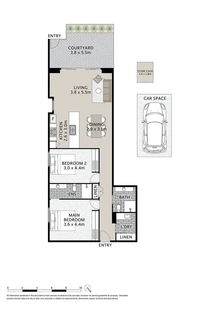 Floorplan of Homely apartment listing, 101/38a Somerset Avenue, Narellan NSW 2567