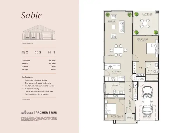 Floorplan of Homely retirement listing, Sable/27 Wyee Road, Morisset NSW 2264
