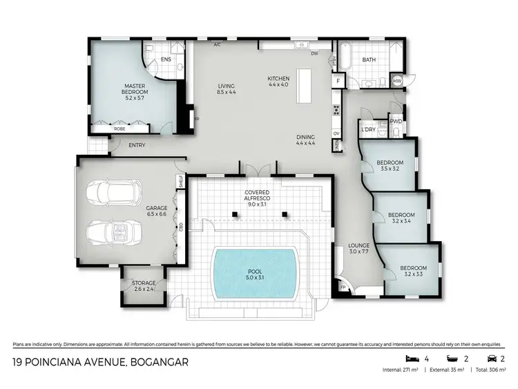 Floorplan of Homely house listing, 19 Poinciana Avenue, Bogangar NSW 2488