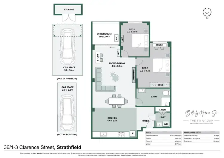 Floorplan of Homely apartment listing, 36/1-3 Clarence Street, Strathfield NSW 2135