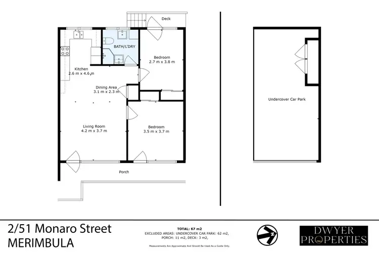 Floorplan of Homely unit listing, 2/51 Monaro Street, Merimbula NSW 2548