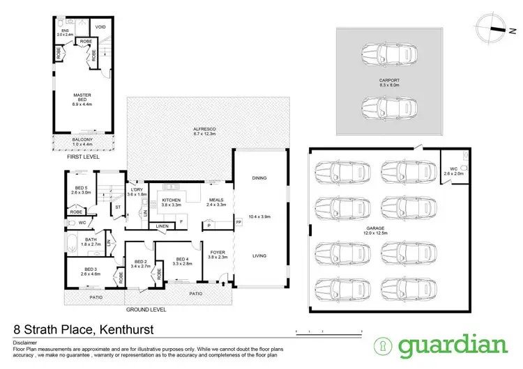 Floorplan of Homely rural property listing, 8 Strath Place, Kenthurst NSW 2156