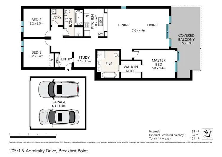 Floorplan of Homely apartment listing, 205/1-9 Admiralty Drive, Breakfast Point NSW 2137
