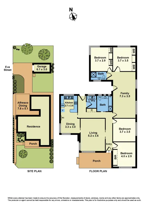 Floorplan of Homely house listing, 34 Hall Street, Sunshine West VIC 3020