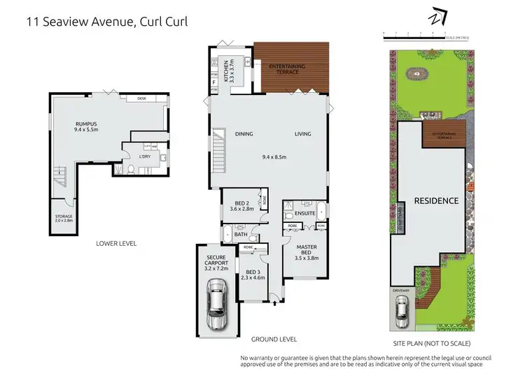 Floorplan of Homely house listing, 11 Seaview Avenue, Curl Curl NSW 2096