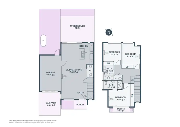 Floorplan of Homely townhouse listing, 13/15 Linoak Avenue, Lalor VIC 3075