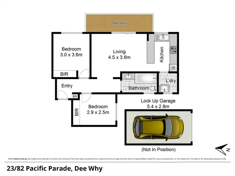 Floorplan of Homely apartment listing, 23/80-82 Pacific Parade, Dee Why NSW 2099