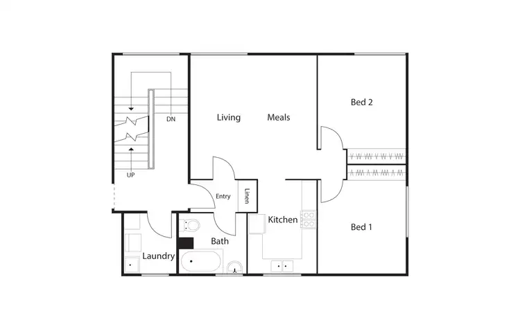 Floorplan of Homely unit listing, 10/8 Walsh Place, Curtin ACT 2605