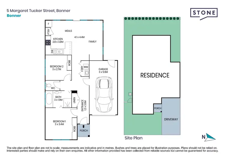 Floorplan of Homely house listing, 5 Margaret Tucker Street, Bonner ACT 2914