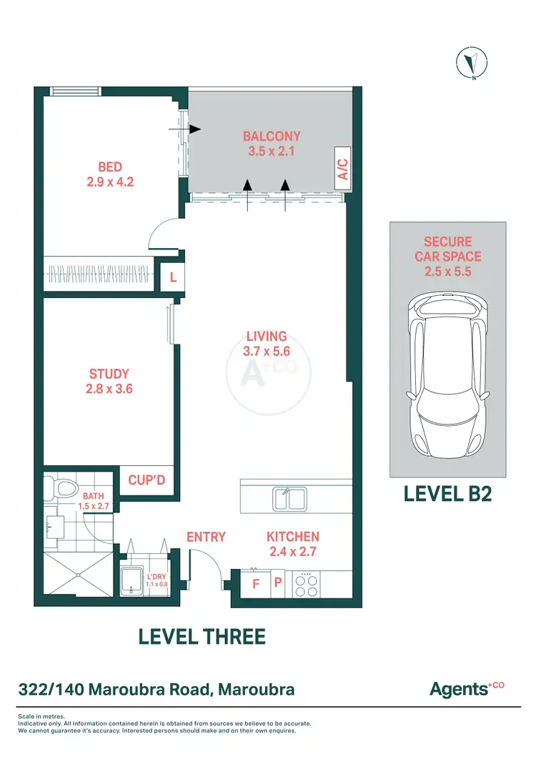 Floorplan of Homely apartment listing, 322/140 Maroubra Road, Maroubra NSW 2035