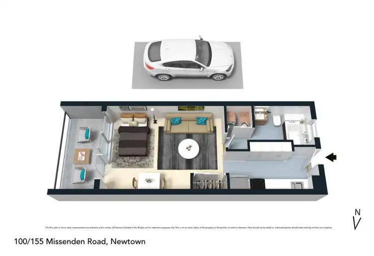 Floorplan of Homely apartment listing, 155 Missenden Road, Newtown NSW 2042