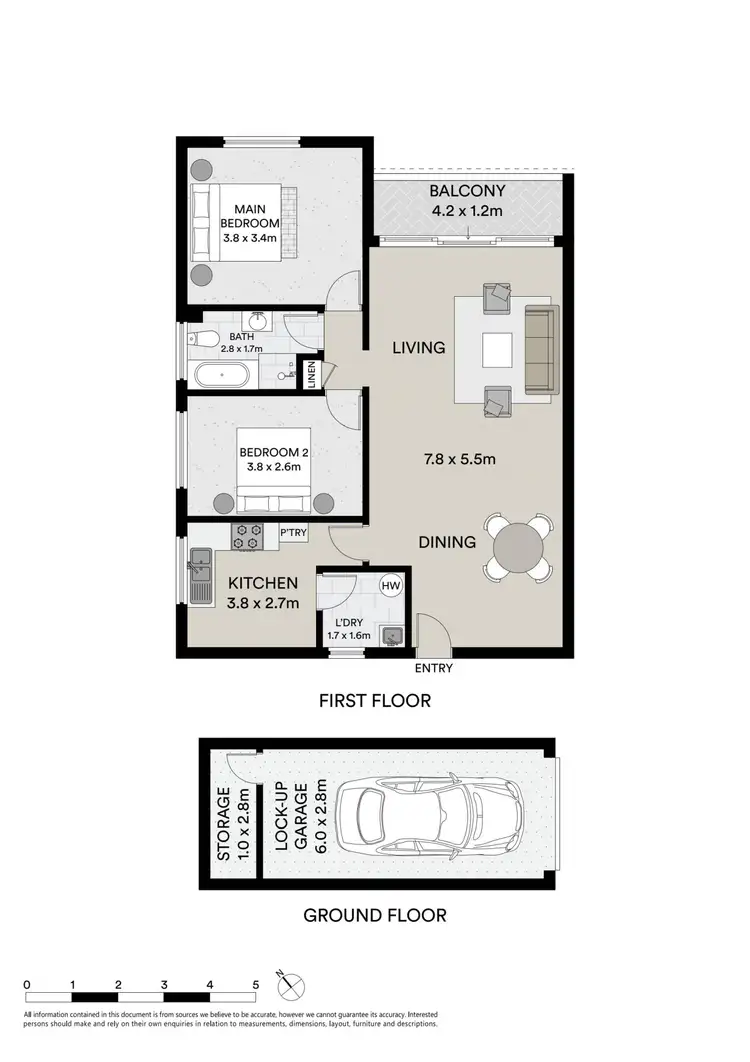 Floorplan of Homely unit listing, 5/15 St Georges Parade, Hurstville NSW 2220