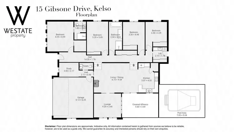 Floorplan of Homely house listing, 15 Gibsone Drive, Kelso NSW 2795