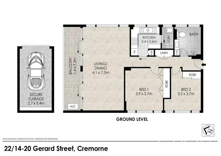 Floorplan of Homely unit listing, 22/14-20 Gerard Street, Cremorne NSW 2090