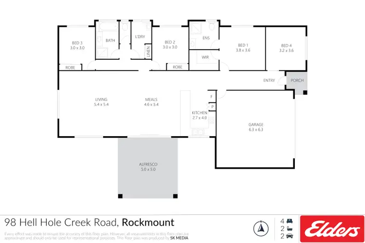Floorplan of Homely rural property listing, 98 Hell Hole Creek Road, Preston QLD 4352