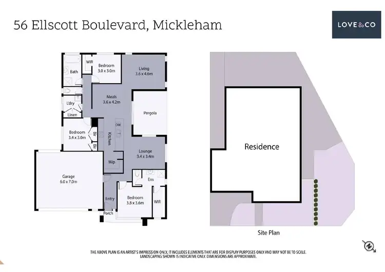 Floorplan of Homely house listing, 56 Ellscott Boulevard, Mickleham VIC 3064