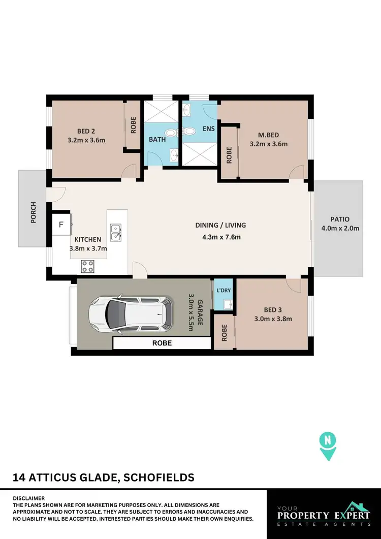 Floorplan of Homely villa listing, 14 Atticus Glade, Schofields NSW 2762