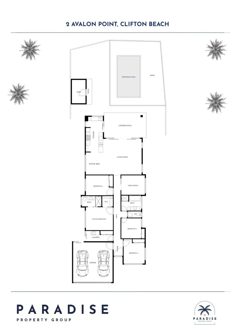 Floorplan of Homely house listing, 2 Avalon Point, Clifton Beach QLD 4879