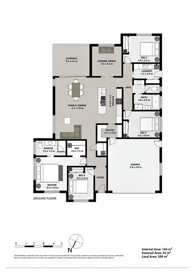 Floorplan of Homely house listing, 26 Kestral Street, Tamworth NSW 2340