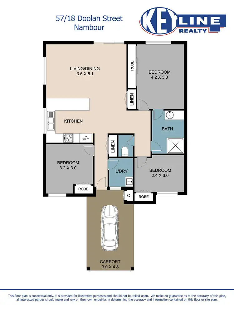 Floorplan of Homely unit listing, 57/18 Doolan Street, Nambour QLD 4560
