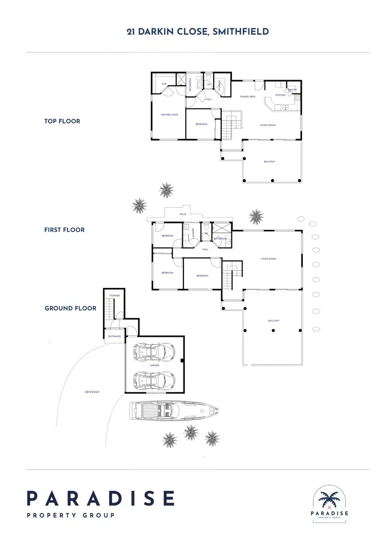 Floorplan of Homely house listing, 21 Darkin Close, Smithfield QLD 4878