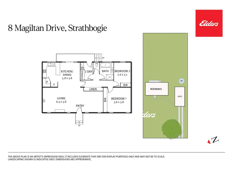 Floorplan of Homely house listing, 8 Magiltan Drive, Strathbogie VIC 3666